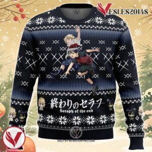 Mikaela X Yuuichirou Seraph of the End Ugly Christmas Sweater, Unique Christmas Gift For Fans - Vesles2014S