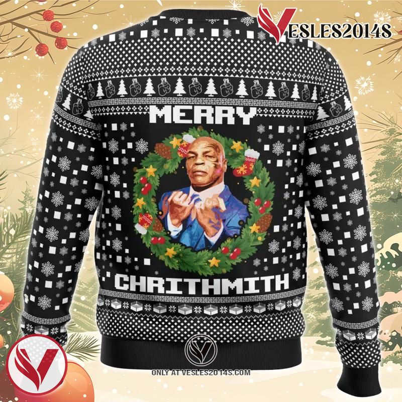 Mike Tyson Ugly Christmas Sweater, Unique Christmas Gift For Fans - Vesles2014S 1