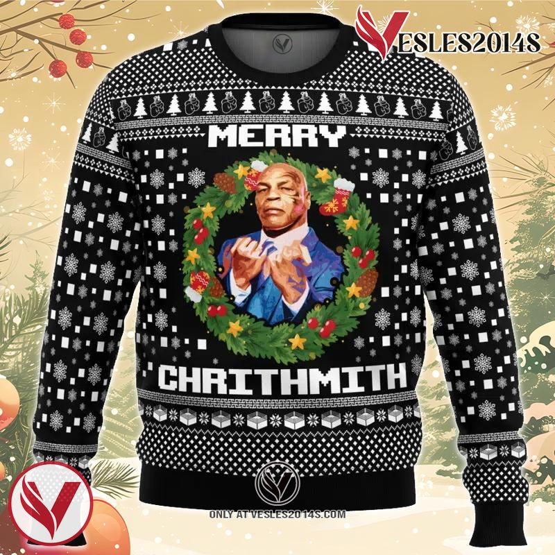 Mike Tyson Ugly Christmas Sweater, Unique Christmas Gift For Fans - Vesles2014S