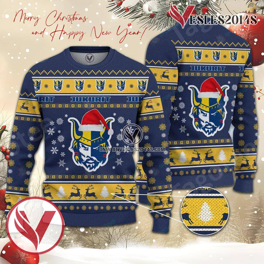 Mikkelin Jukurit Sport Ugly Christmas Sweater, Unique Gifts For Fans - Vesles2014aS 1