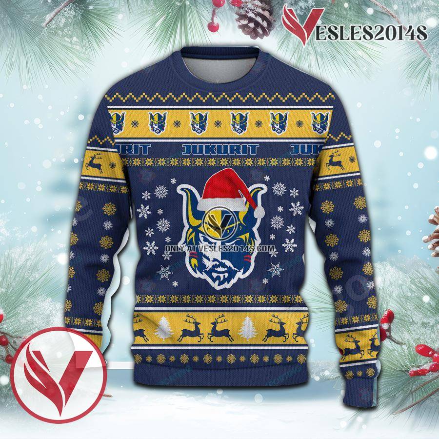 Mikkelin Jukurit Sport Ugly Christmas Sweater, Unique Gifts For Fans - Vesles2014aS 3