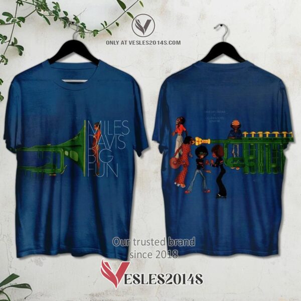 Miles Davis-Big Fun Album 3D Shirt, Unique Gifts For Music Lovers - Vesles2014S