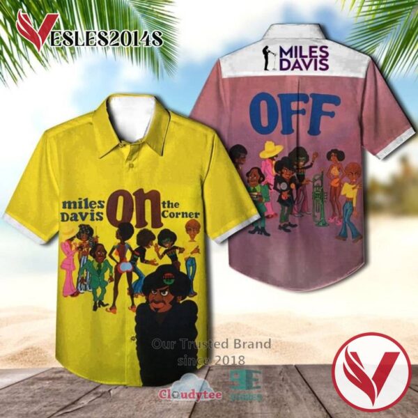 Miles Davis On the Corner Hawaiian Casual Shirt, Best Gifts For Summer Vesles2014S 1