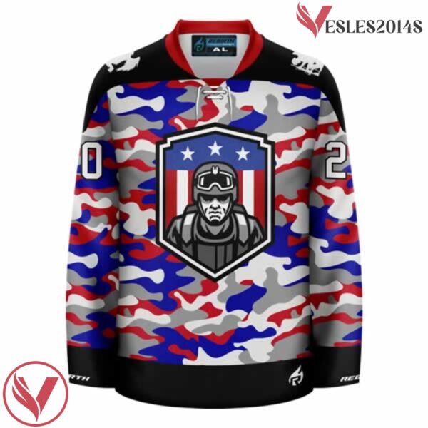 Military Appreciation 2020 Charity Hockey Jersey - Vesles2014S 2