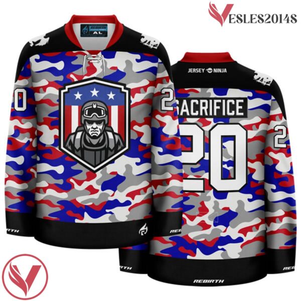 Military Appreciation 2020 Charity Hockey Jersey - Vesles2014S