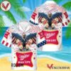 Miller High Life Eagle Fireworks Independence Day Hawaiian Shirt, Best Summer Gifts For Fans - Vesles2014S