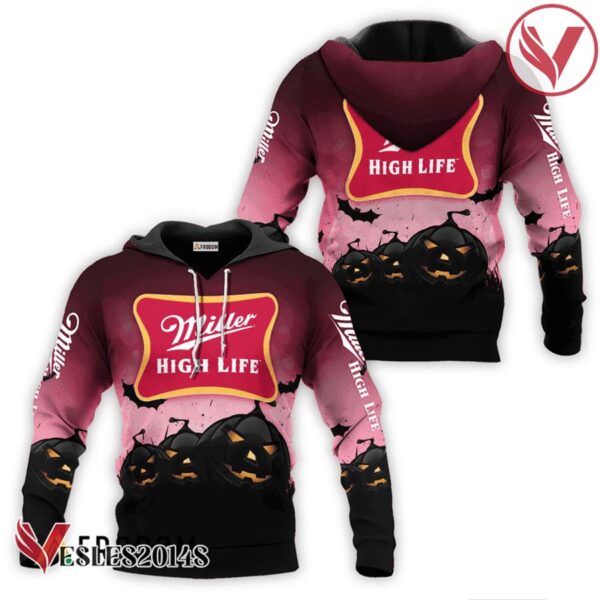 Miller High Life Halloween Night Pumpkin Hoodie & Zip Hoodie - Vesles2014S
