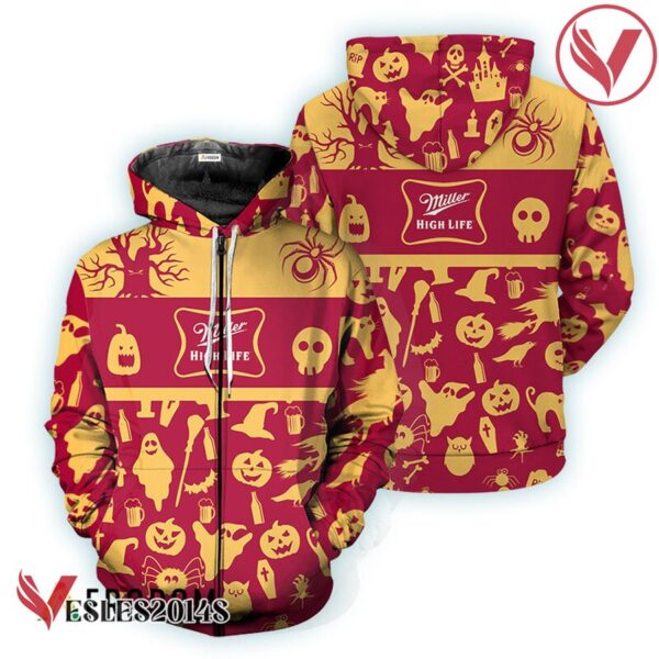 Miller High Life Halloween Patterns Hoodie & Zip Hoodie - Vesles2014S 1