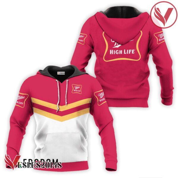 Miller High Life Pink Tennis Hoodie & Zip Hoodie - Vesles2014S