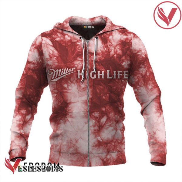 Miller High Life Red Tie-dye Hoodie & Zip Hoodie - Vesles2014S 2