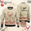 Miller High Life Reindeer Snowy Christmas Sweater, Unique Winter Outfits For Fans - Vesles2014S  1