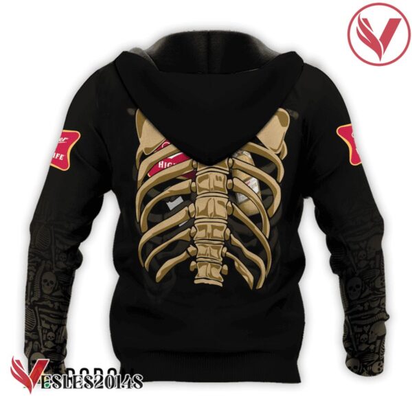 Miller High Life Skeleton Ribcage Hoodie & Zip Hoodie - Vesles2014S 3