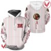 Miller High Life White Vertical Striped Hoodie & Zip Hoodie - Vesles2014S