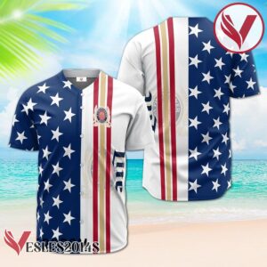 Miller Lite American Flag Baseball Jersey, Perfect Gifts For Fans - Vesles2014S
