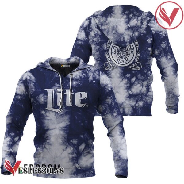 Miller Lite Blue Tie-dye Hoodie & Zip Hoodie - Vesles2014S
