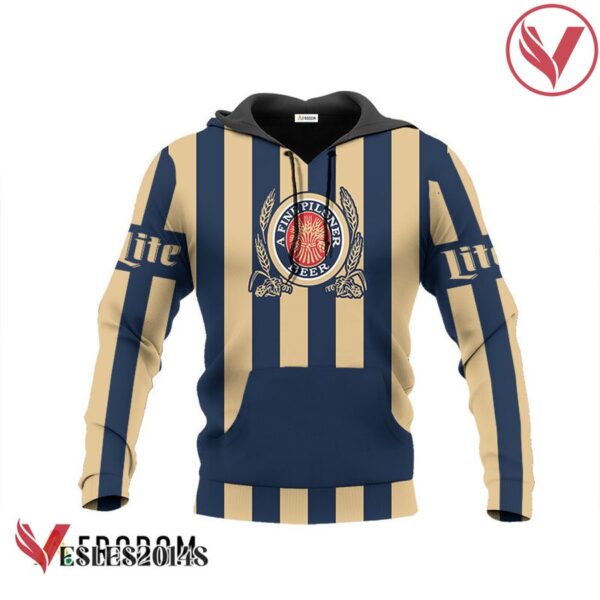 Miller Lite Blue Vintage Striped Hoodie & Zip Hoodie - Vesles2014S 2