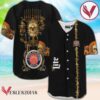 Miller Lite Golden Skull And Pumpkin Baseball Jersey, Perfect Gifts For Fans - Vesles2014S