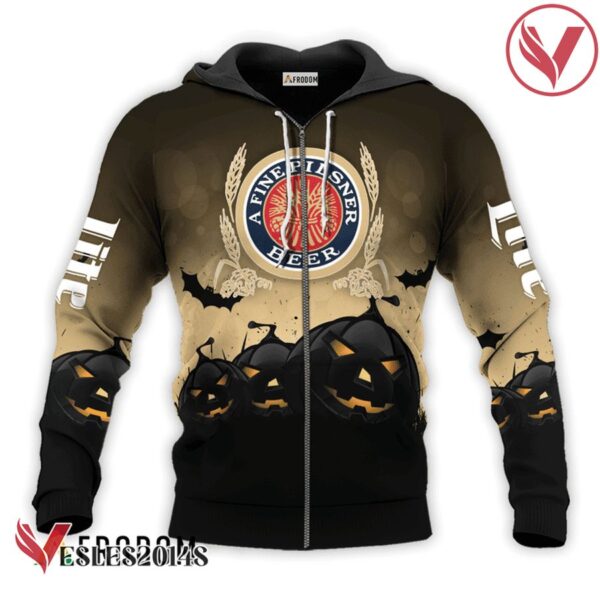Miller Lite Halloween Night Pumpkin Hoodie & Zip Hoodie - Vesles2014S 2