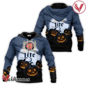 Miller Lite Halloween Night Pumpkin Hoodie & Zip Hoodie - Vesles2014S 4