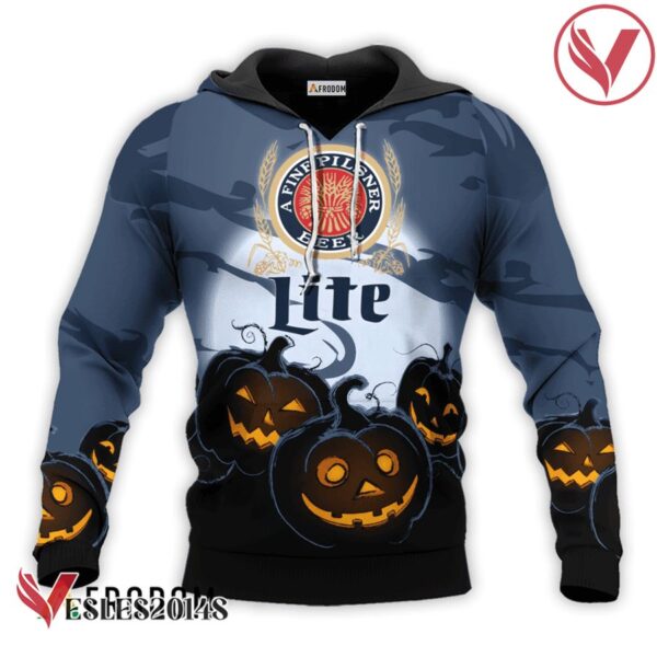 Miller Lite Halloween Night Pumpkin Hoodie & Zip Hoodie - Vesles2014S 5