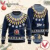 Miller Lite Heart Pattern Fair Isle Ugly Sweater, Unique Winter Outfits For Fans - Vesles2014S  1