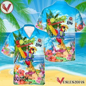 Miller Lite Parrot Hawaiian Shirt, Best Summer Gifts For Fans - Vesles2014S 1
