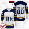 Miller Lite Personalized Hockey Jersey, Trending Gifts For Fans - Vesles2014s
