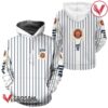 Miller Lite White Vertical Striped Hoodie & Zip Hoodie - Vesles2014S