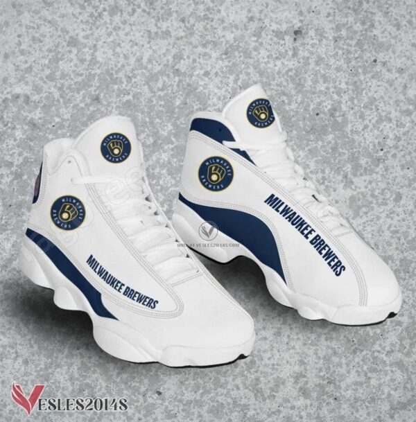 Milwaukee Brewers Logo Air Jordan 13 Shoes, Best Sneaker Gifts For Fans - Vesles2014s