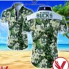Milwaukee Bucks Floral Hawaiian Shirt And Short, Unique Gifts For Friends - Vesles2014S 1