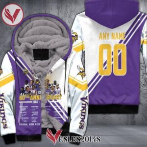 Minesota Vikings 60th Anniversary 1960 2020 Personalized 3D Fleece Hoodie, Best Outfit For Fans Sport - Vesles2014S 1