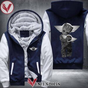 Mini Cooper Groot Fleece Hoodie Jacket, Unique Gifts For Car Lovers - Vesles2014S 1