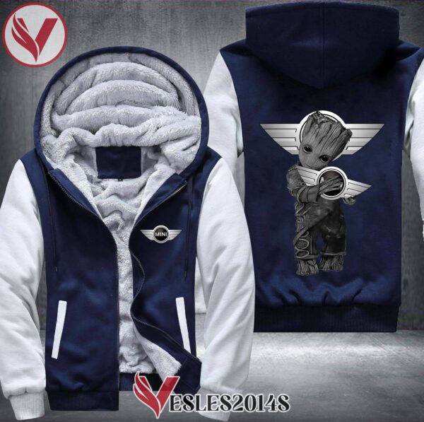 Mini Cooper Groot Fleece Hoodie Jacket, Unique Gifts For Car Lovers - Vesles2014S 1