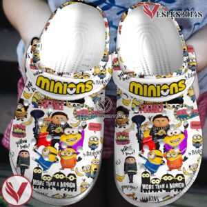 Minions Cartoon Crocs Crocband Clogs Shoes Comfortable For Men Women and Kids Style 8, Unique Gift From  Vesles2014S