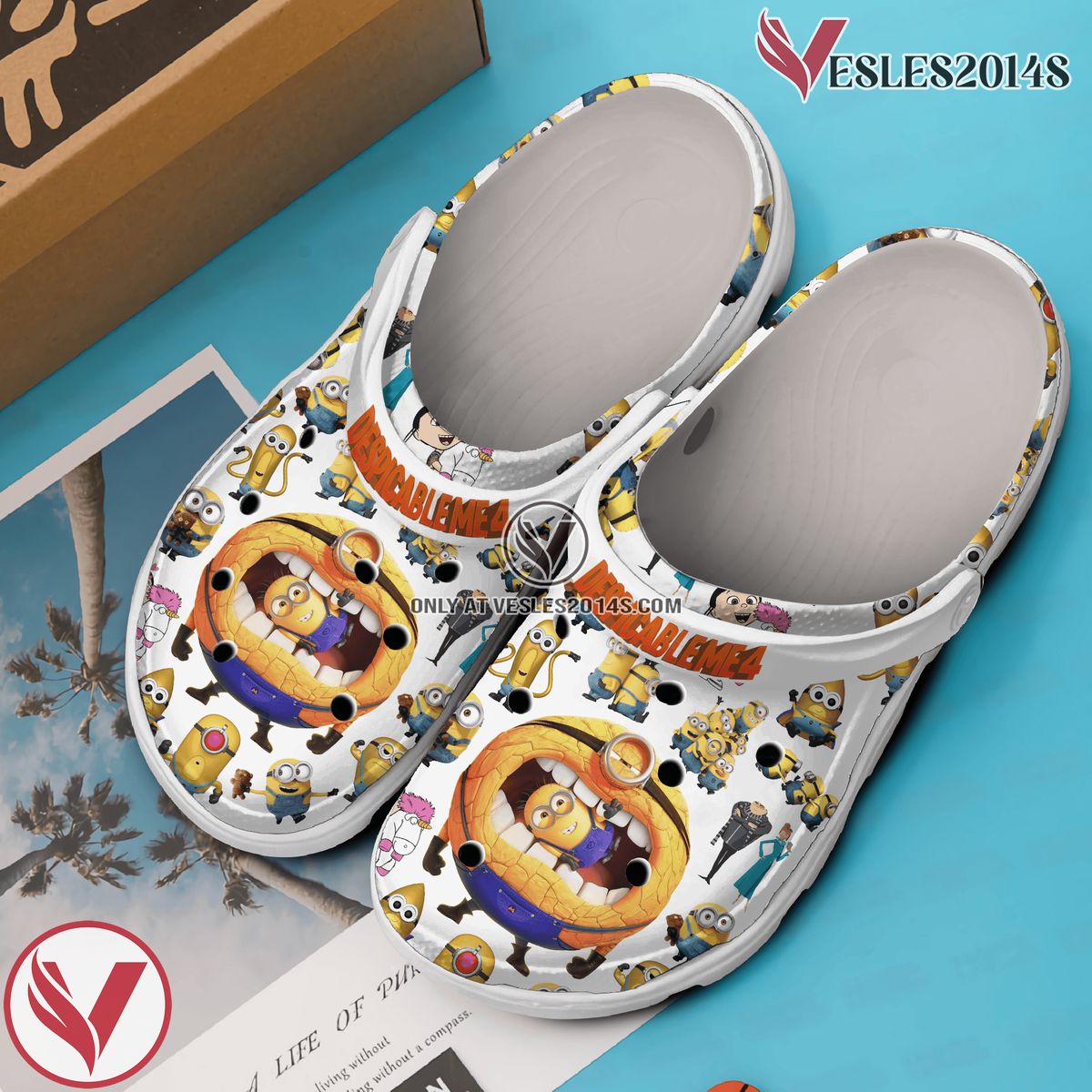 Minions Despicable Me Movie Crocs Crocband Clogs Shoes Comfortable For Men Women and Kids - Vesles2014S 2
