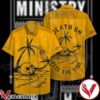 Ministry Band Death On Never Ends Feel The Vibe Yellow Hawaiian Shirt, Unique Gifts For Friends - Vesles2014S 1