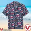 Minnesota Twins Baseball Club Logo Printed On Top Of Each Other Hawaiian Shirt, Unique Gifts For Friends - Vesles2014S 1