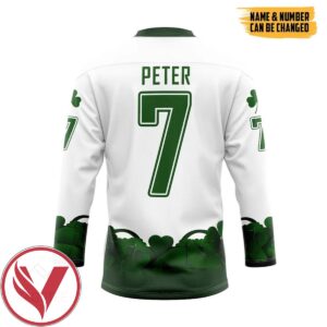 Minnesota Wild 2022 St Patrick Day Custom Name Custom Number Hockey Jersey, Trending Gifts For Fans - Vesles2014s 2