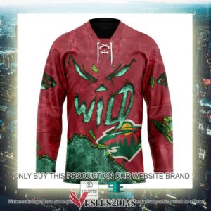 Minnesota Wild Blood Personalized Hockey Jersey Shirt, Trending Gifts For Fans - Vesles2014s 2