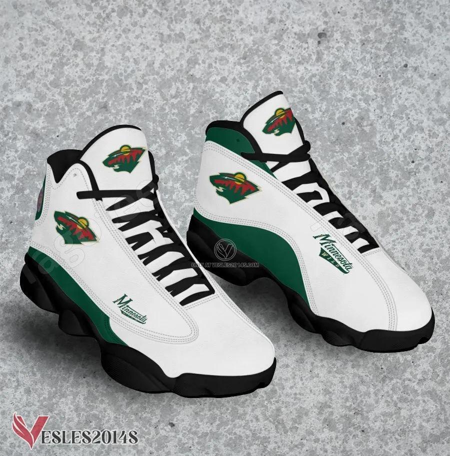 Minnesota Wild Logo Air Jordan 13 Shoes, Best Sneaker Gifts For Fans - Vesles2014s 1