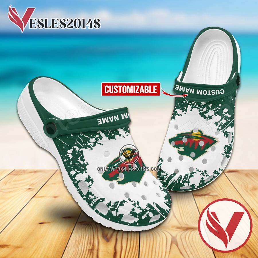 Minnesota Wild Personalized Crocs Shoes For Men And Women, Unique Clogs Shoes For Fans - Vesles2014S