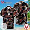 Misfits Hawaiian Graphic Print Short Sleeve Hawaiian Casual Shirt Vesles2014S