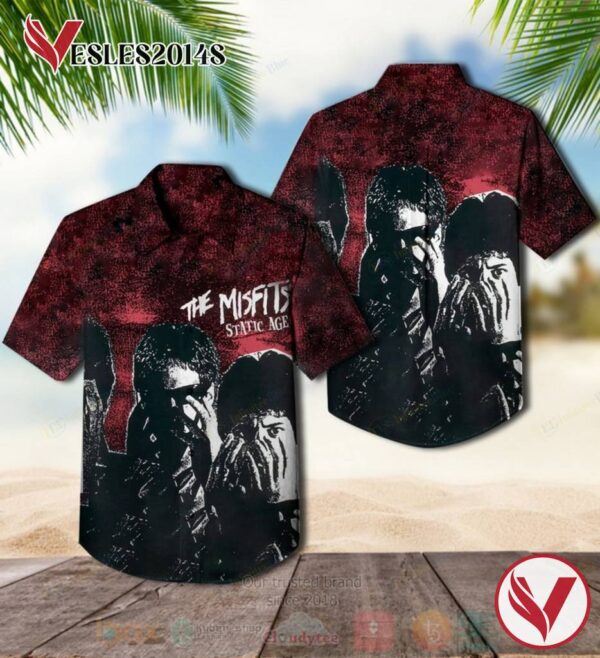 Misfits Static Age Album Hawaiian Shirt, Best Gift For Music Lovers Vesles2014S