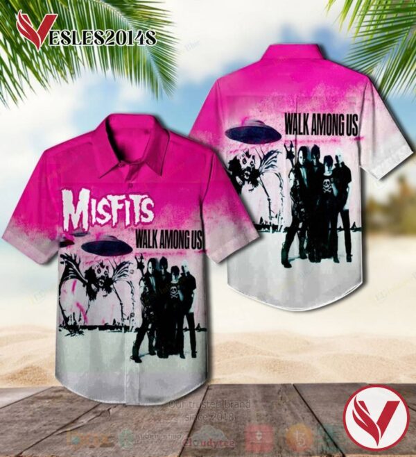Misfits Walk Among Us Album Hawaiian Shirt, Best Gift For Music Lovers Vesles2014S