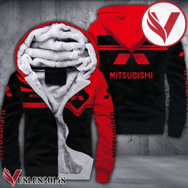 Mitsubishi 3D Fleece Hoodie, Unique Gifts For Car Lovers - Vesles2014S 1