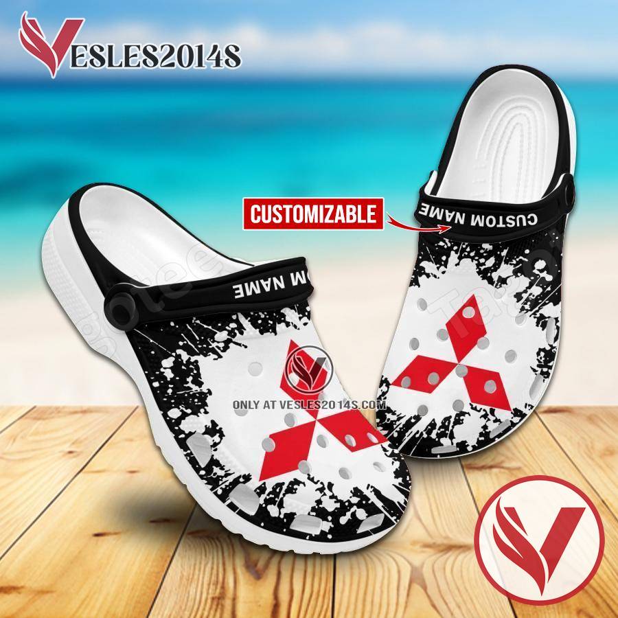 Mitsubishi Heavy Industries Logo Crocs Shoes For Men And Women, Unique Clogs Shoes For Fans - Vesles2014S