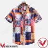 Mix Color Bandanna Print Relaxed Hawaiian Shirt, Unique Gifts For Friends - Vesles2014S 1
