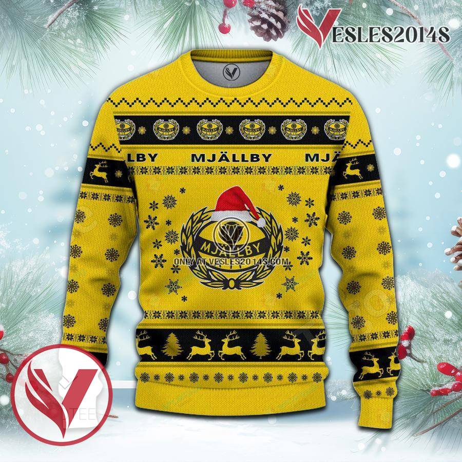 Mjällby AIF Sport Ugly Christmas Sweater, Unique Gifts For Fans - Vesles2014aS 2