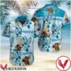 Moana Tropical Floral Blue Hawaiian Shirt, Unique Gifts For Friends - Vesles2014S 1