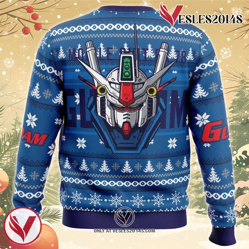 Mobile Suit RX 78 Gundam Ugly Christmas Sweater, Unique Christmas Gift For Fans - Vesles2014S 3